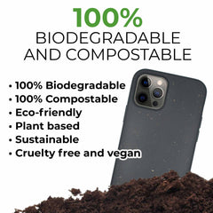 Biodegradable phone case - Black