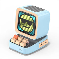 Retro Pixel Art Bluetooth Speaker and Alarm Clock